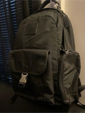 Coach Black Voyager Backpack (F70574) - Men's Backpack, Nylon & Leather EUC